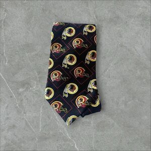 RM Sport Mens Multicolor Washington Redskins Allover Print Neck Tie